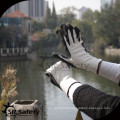 SRSAFETY 13G knitted nylon foam latex safety gloves/latex working gloves